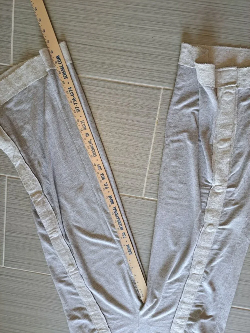 Free People Embers Wide-Leg Pants Heather Gray Women's XS Oversized Athleisure - Picture 11 of 12